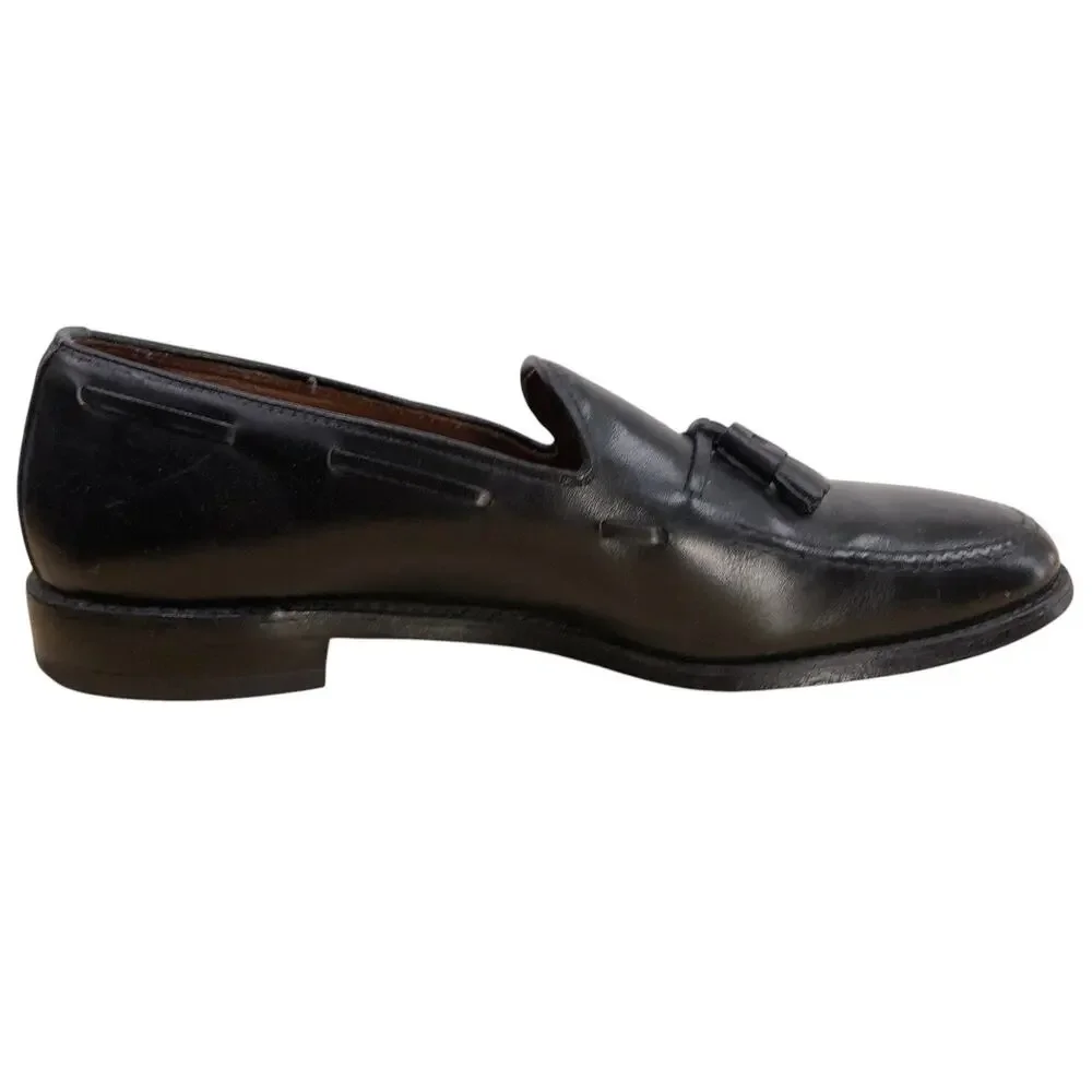 Allen Edmonds Loafers Mens 11 D Grayson Black Tassel Leather Dress Slip On